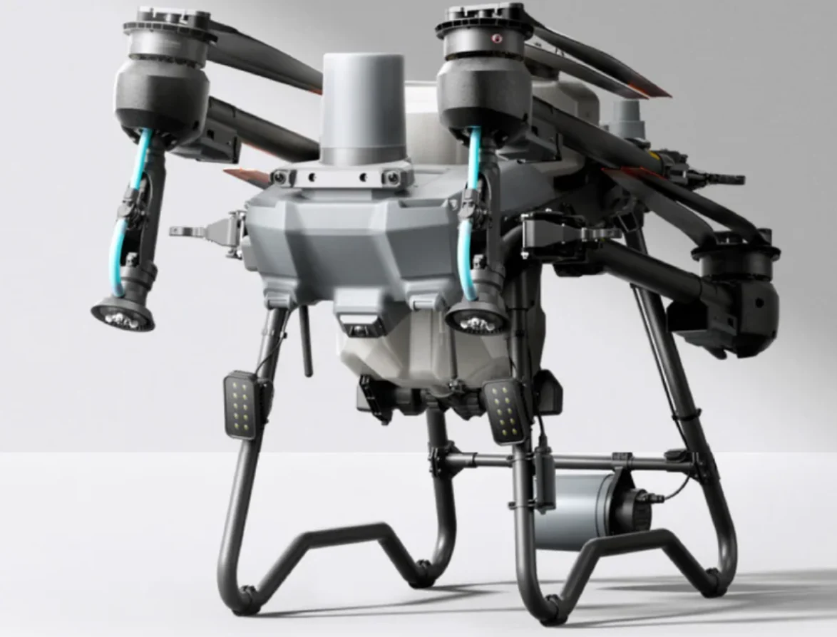 DJI Agras T25P plegado para transporte