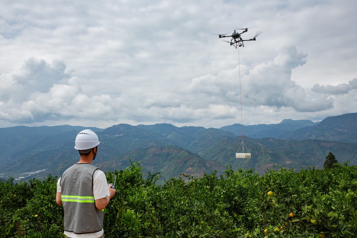 DJI Agras T70P en operación